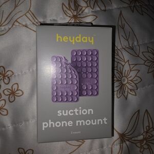 Heyday Purple Suction Phone Mount with Textured Design 2 Count
